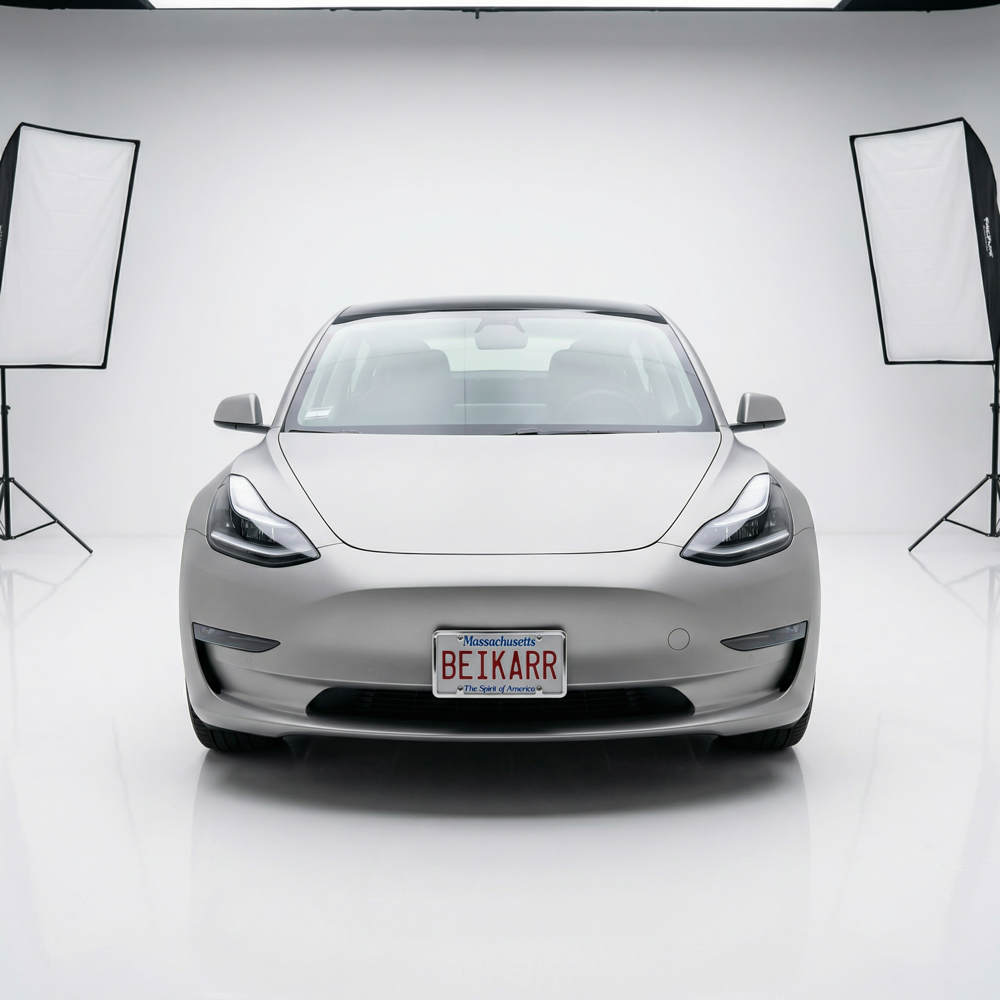 BeiKarR™ Matte Light Grey Car Vinyl Wraps - Image 2