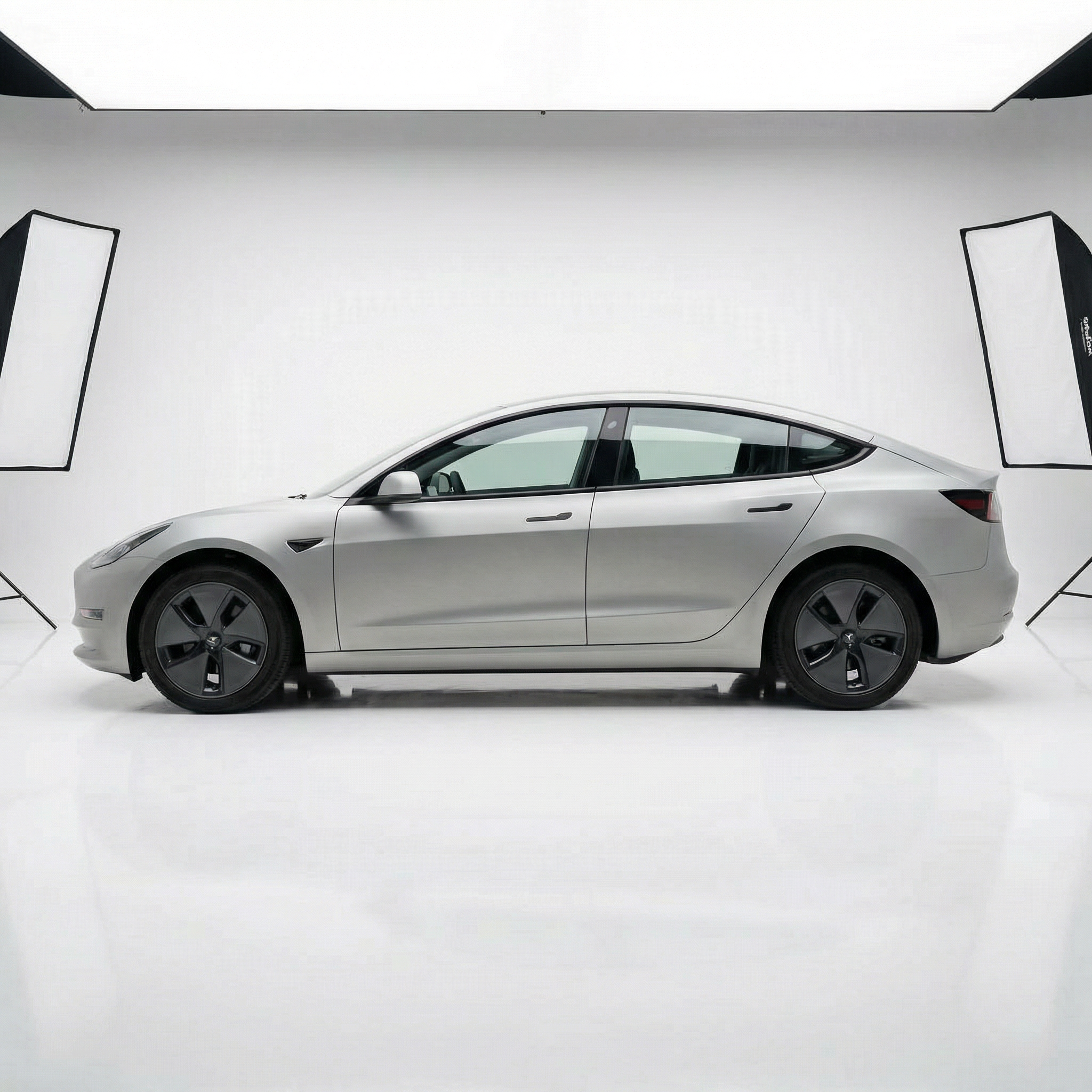 BeiKarR™ Matte Light Grey Car Vinyl Wraps - Image 3