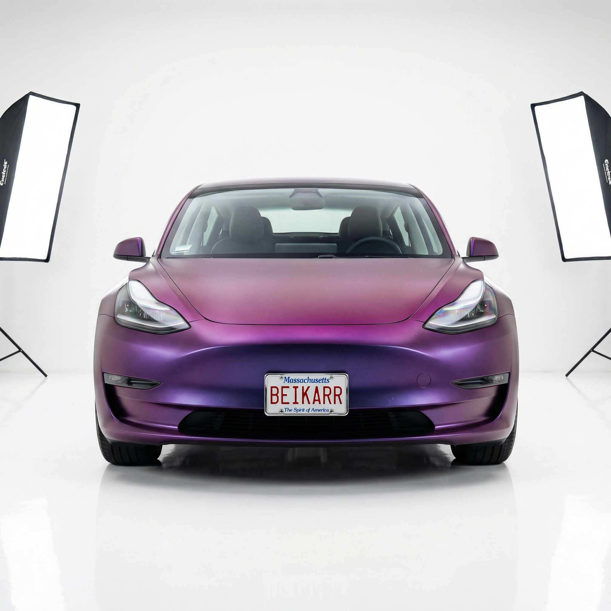 BeiKarR™ Matte Magic Purple Car Vinyl Wraps - Image 2