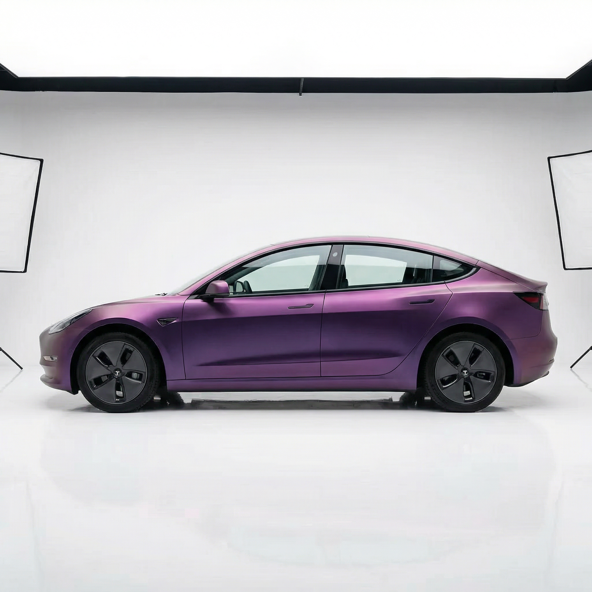 BeiKarR™ Matte Magic Purple Car Vinyl Wraps - Image 3