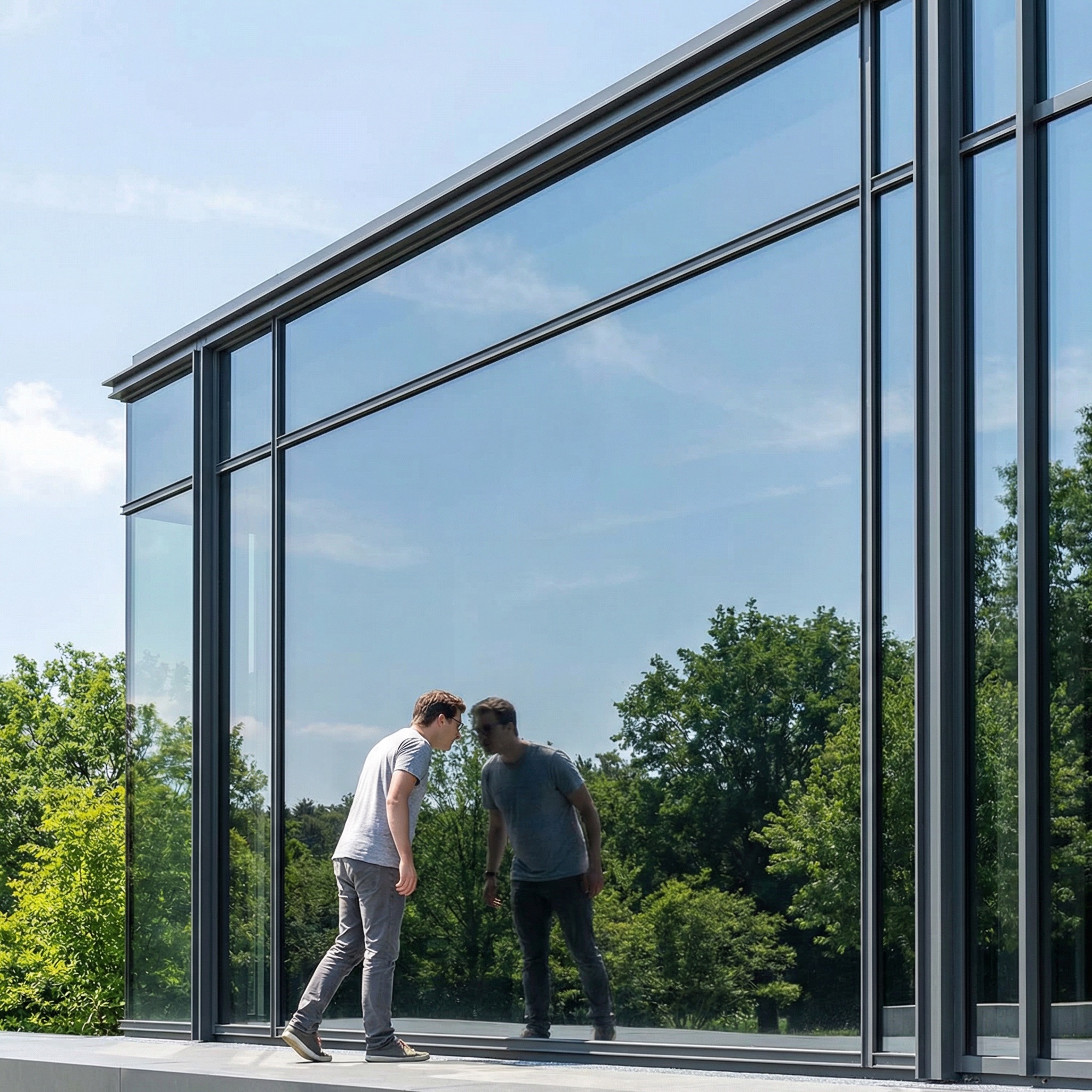 BeiKarR™ Building Reflective Silver Privacy Window Film - Image 3