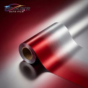 BeiKarR™ Silver Red Gradient Upper Windshield Protection Film