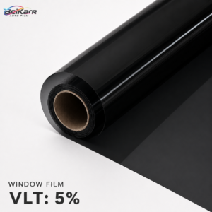 BEIKAER 5% VLT black automotive window tint film roll